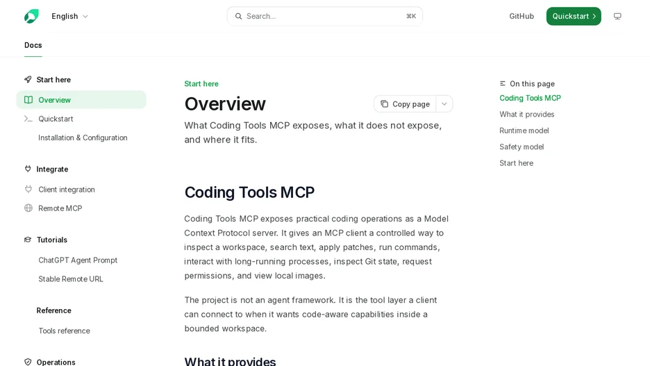 Coding Tools MCP