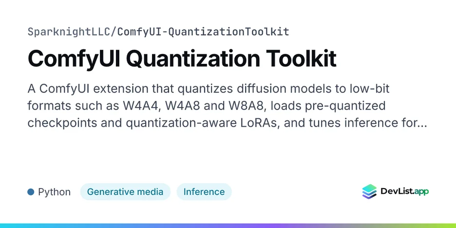 ComfyUI Quantization Toolkit