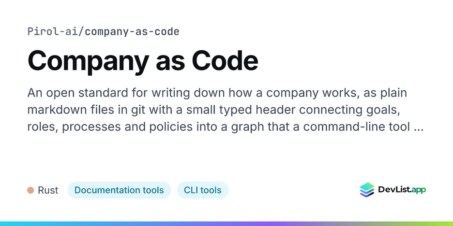 Company as Code
