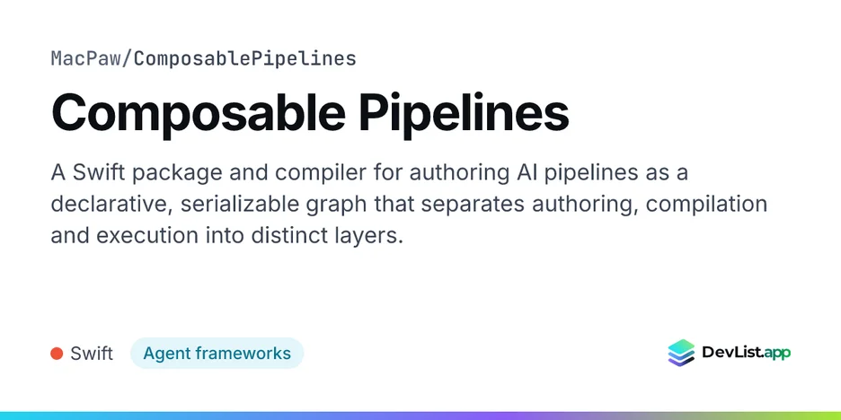 Composable Pipelines