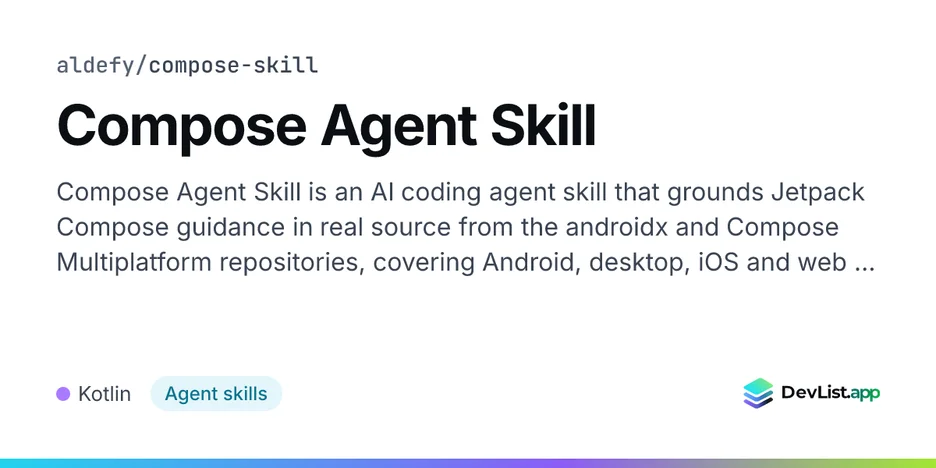 Compose Agent Skill