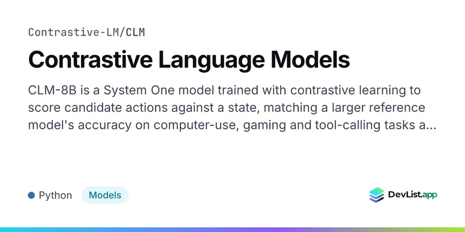 Contrastive Language Models