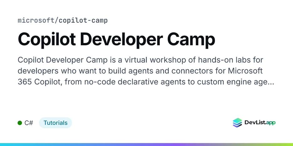 Copilot Developer Camp