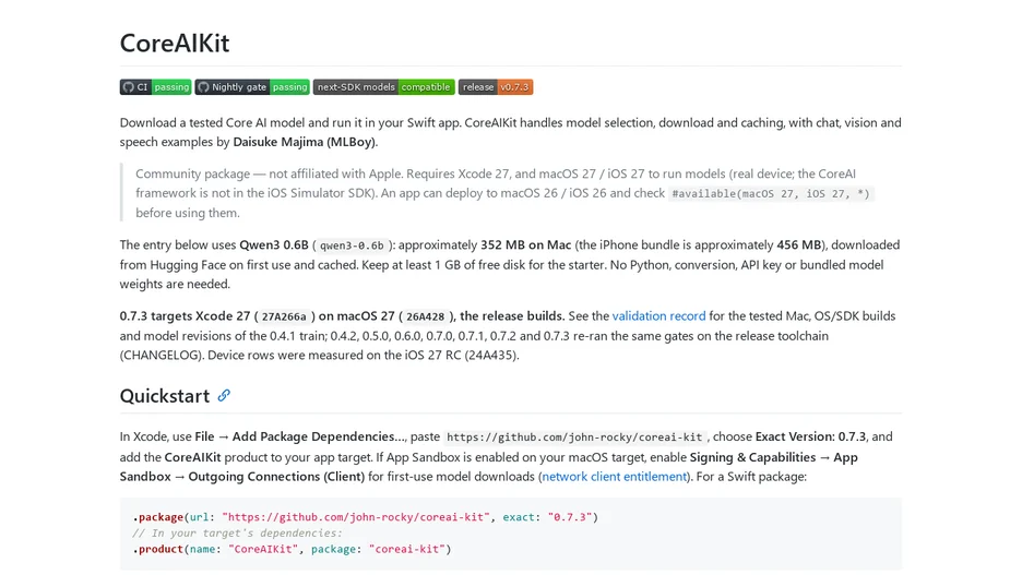 CoreAIKit