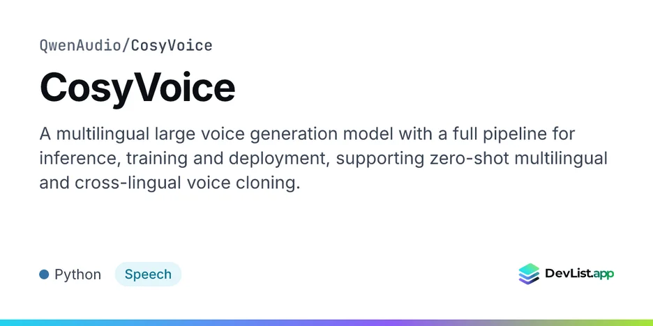 CosyVoice