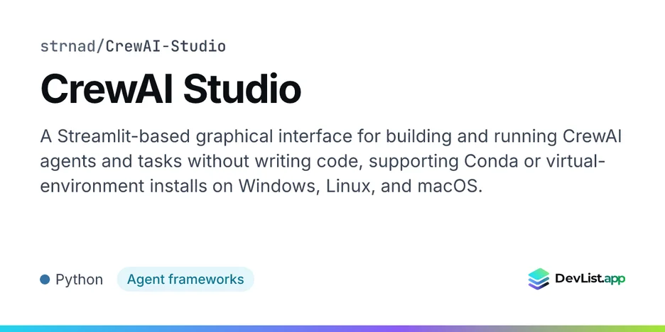 CrewAI Studio