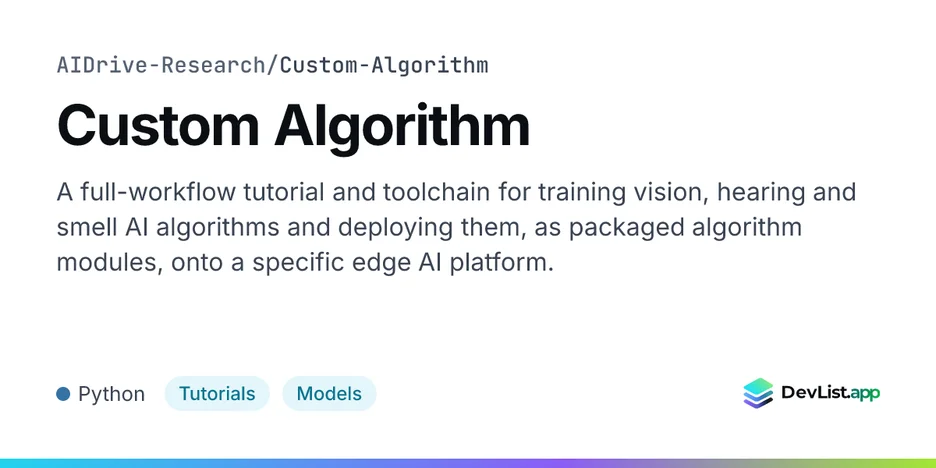 Custom Algorithm