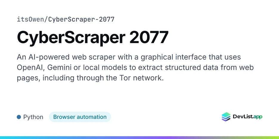 CyberScraper 2077