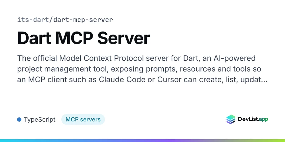 Dart MCP Server