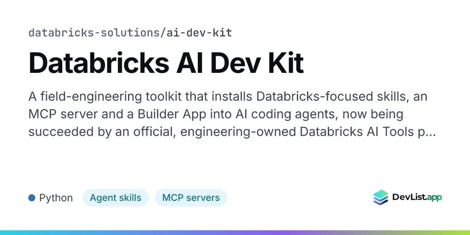 Databricks AI Dev Kit
