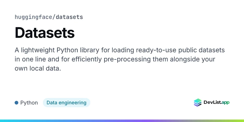 Datasets