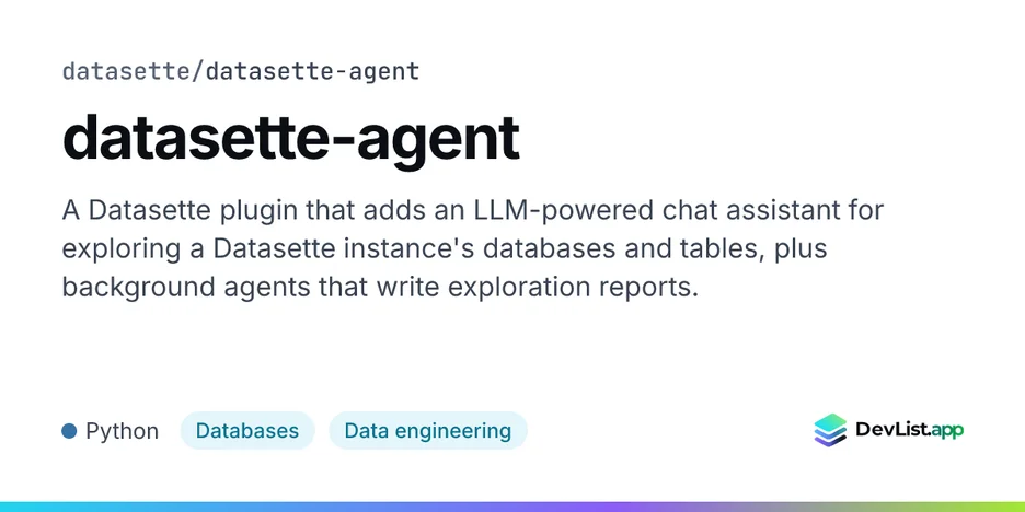 datasette-agent