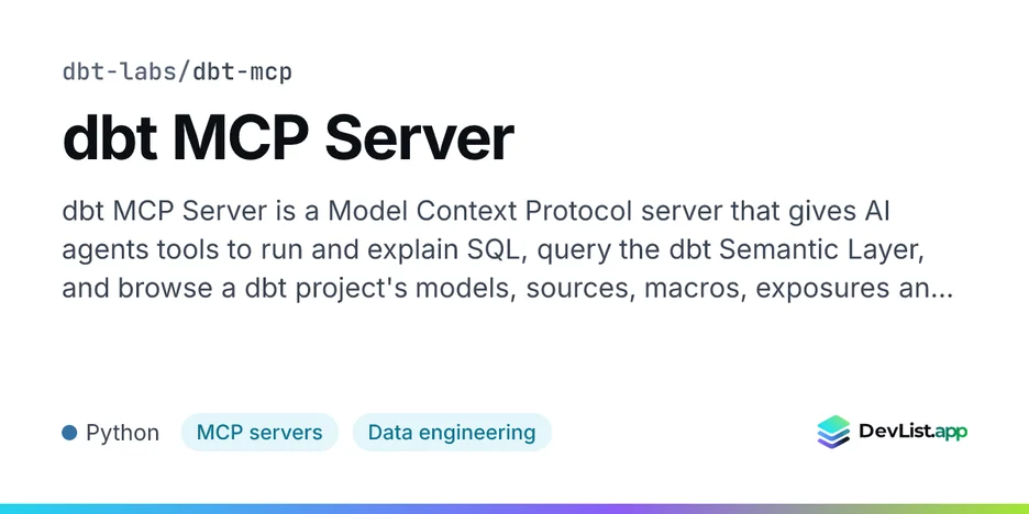 dbt MCP Server