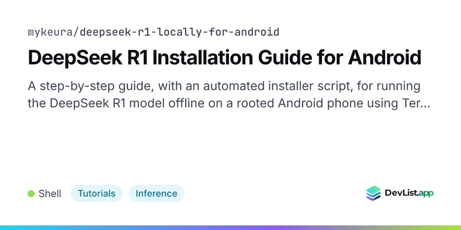 DeepSeek R1 Installation Guide for Android