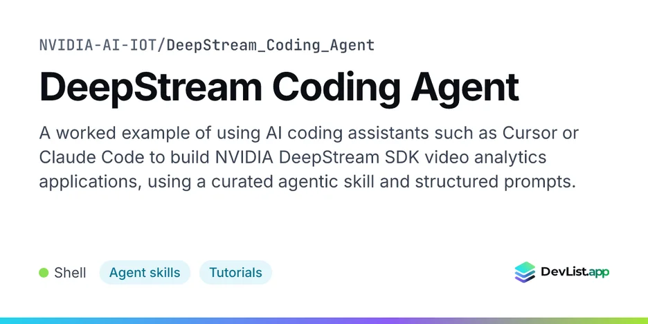 DeepStream Coding Agent
