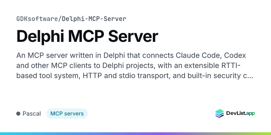Delphi MCP Server