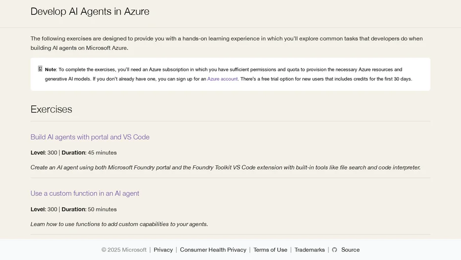 Develop AI Agents in Azure