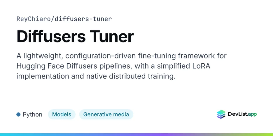 Diffusers Tuner