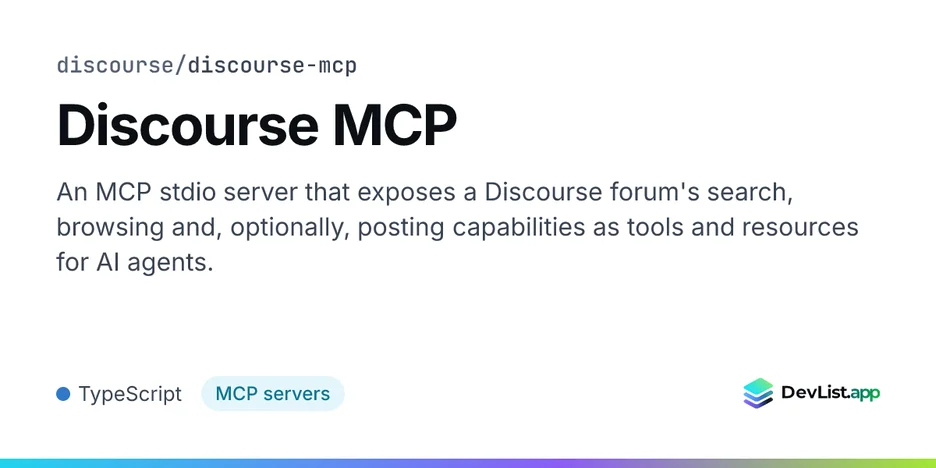 Discourse MCP
