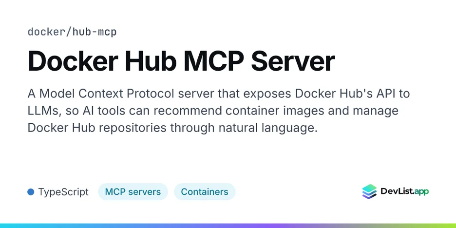 Docker Hub MCP Server