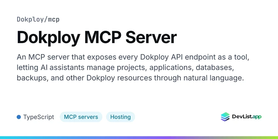 Dokploy MCP Server
