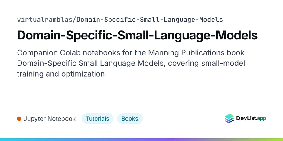 Domain-Specific-Small-Language-Models