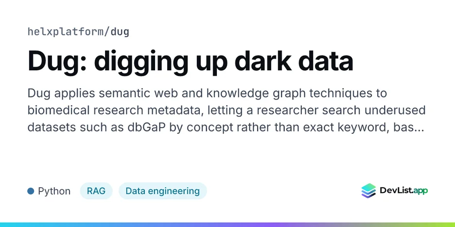 Dug: digging up dark data