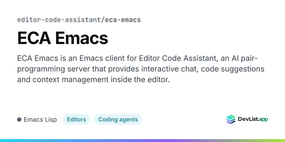 ECA Emacs