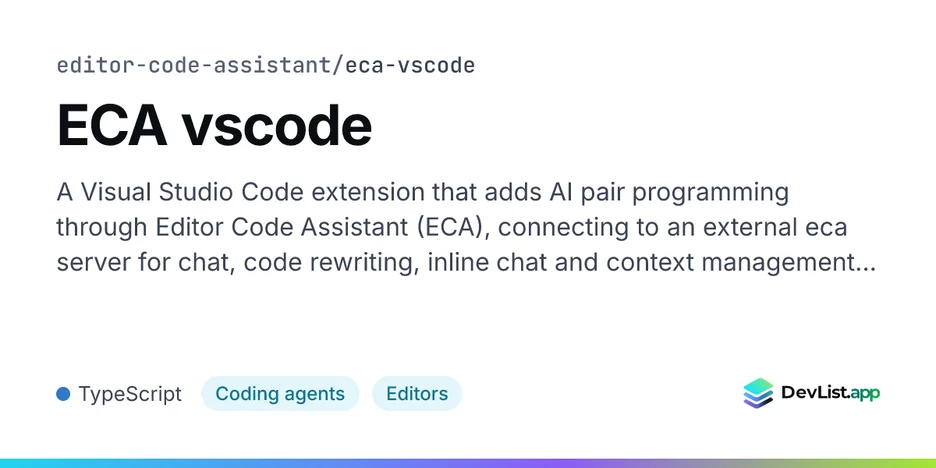 ECA vscode