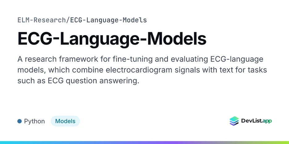 ECG-Language-Models