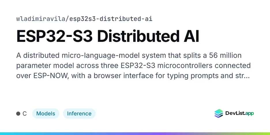 ESP32-S3 Distributed AI