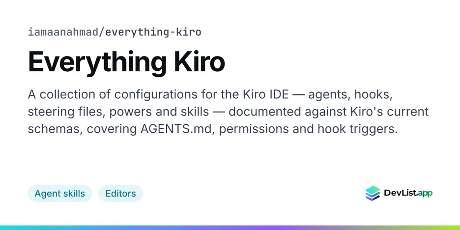 Everything Kiro