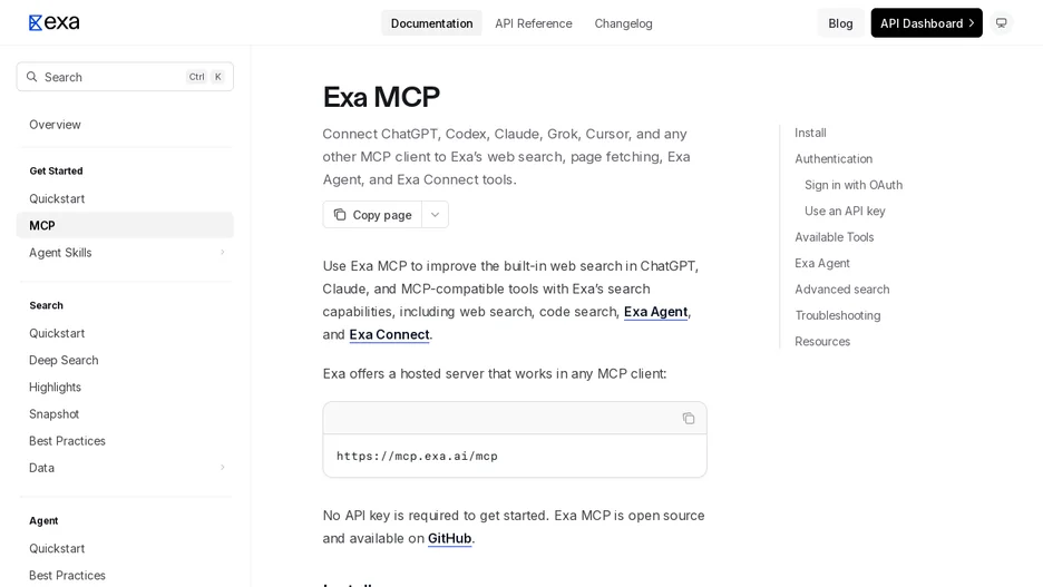 Exa MCP Server
