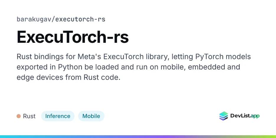 ExecuTorch-rs