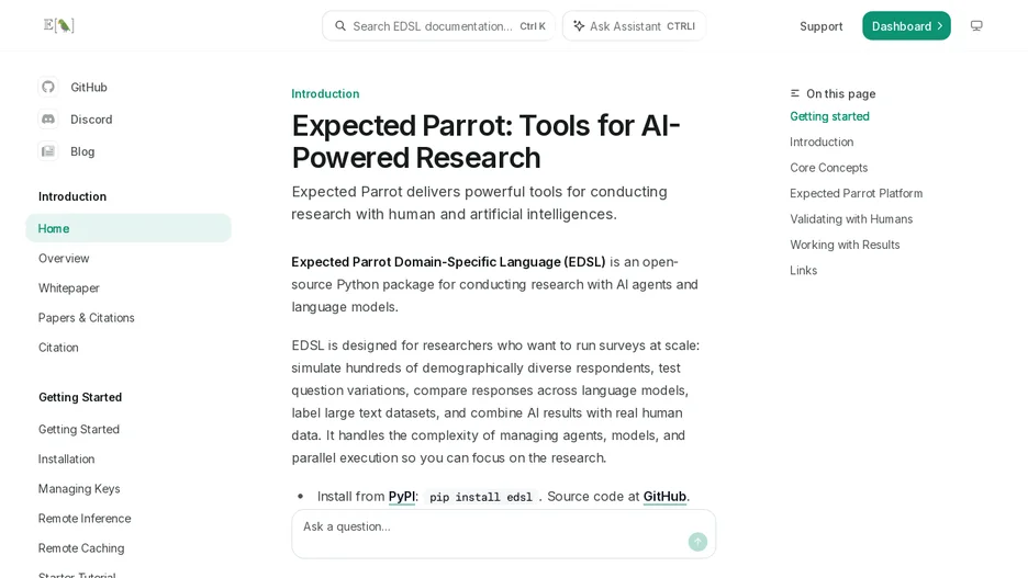 Expected Parrot Domain-Specific Language (EDSL)
