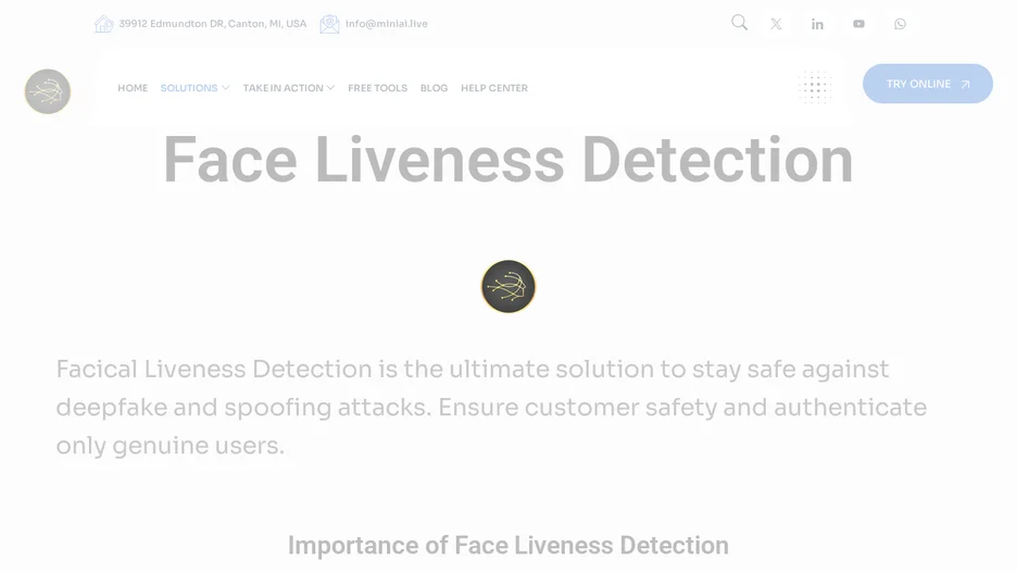 Face Liveness Detection Docker