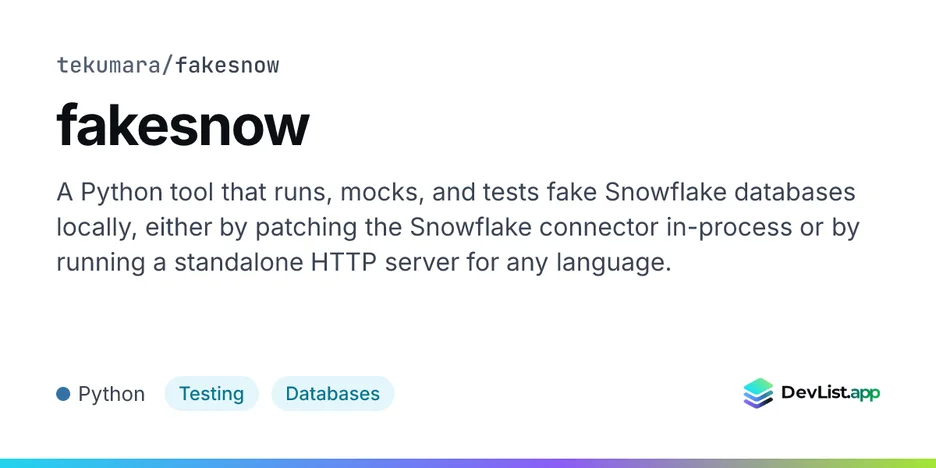 fakesnow