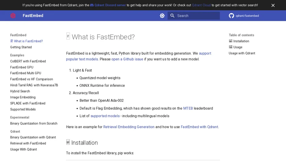 FastEmbed