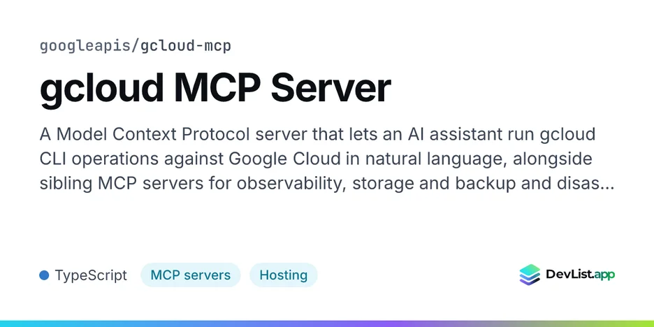 gcloud MCP Server