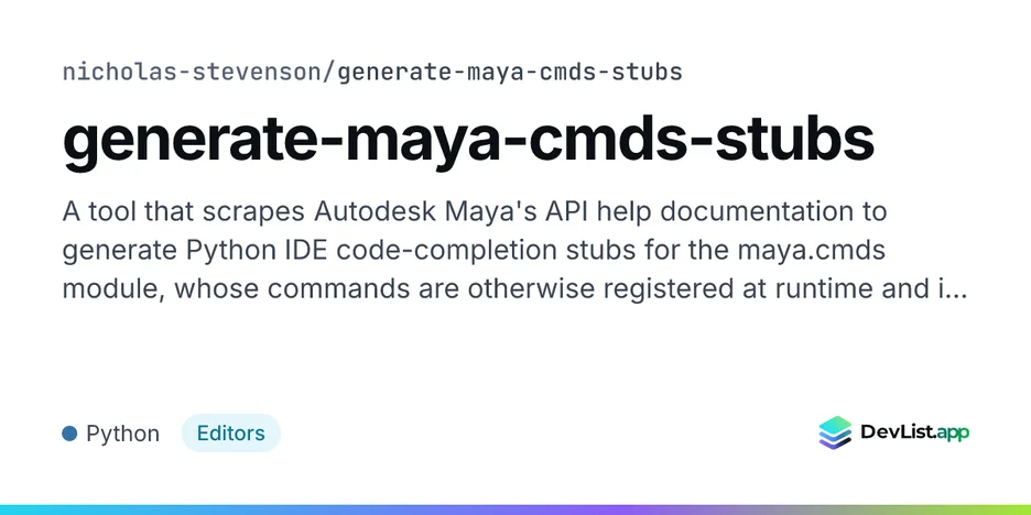 generate-maya-cmds-stubs