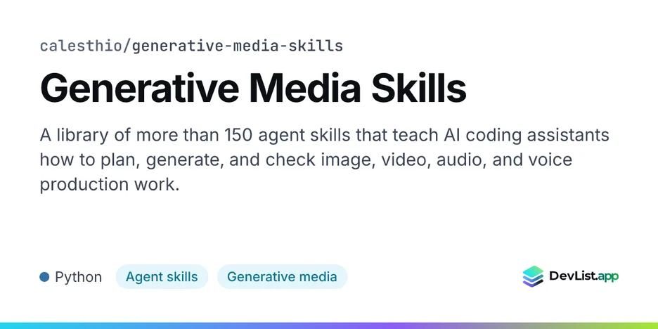 Generative Media Skills