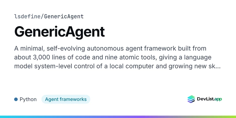 GenericAgent