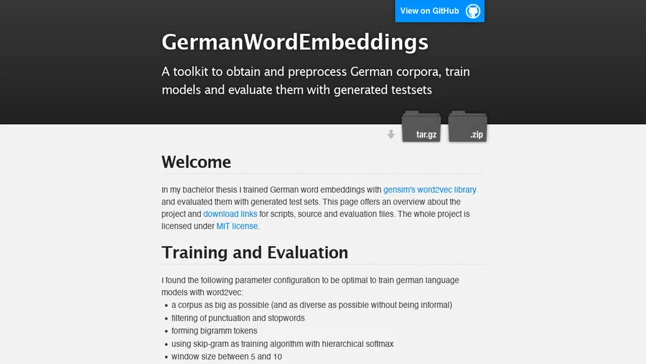 GermanWordEmbeddings