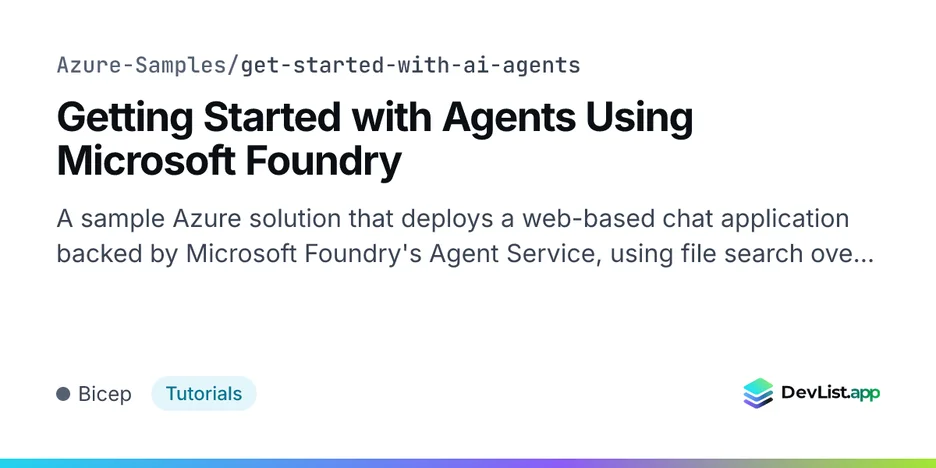 Getting Started with Agents Using Microsoft Foundry