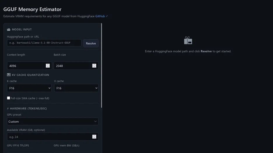 GGUF Memory Estimator