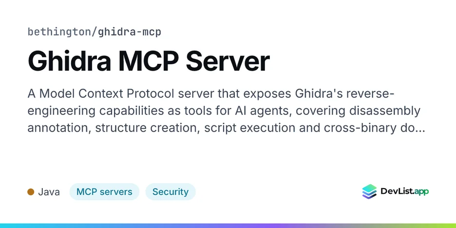 Ghidra MCP Server