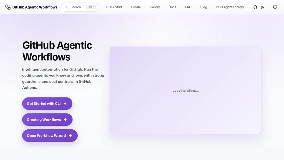 GitHub Agentic Workflows