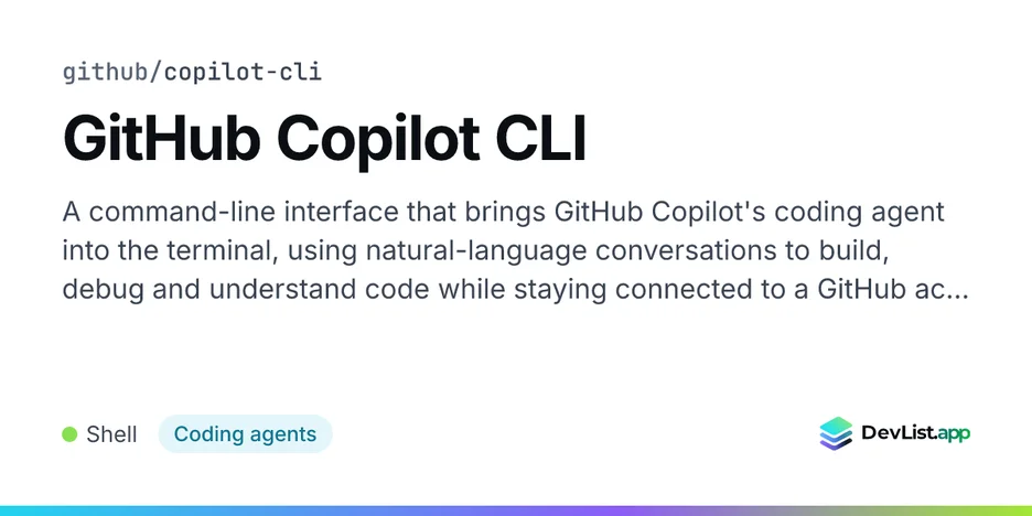 GitHub Copilot CLI