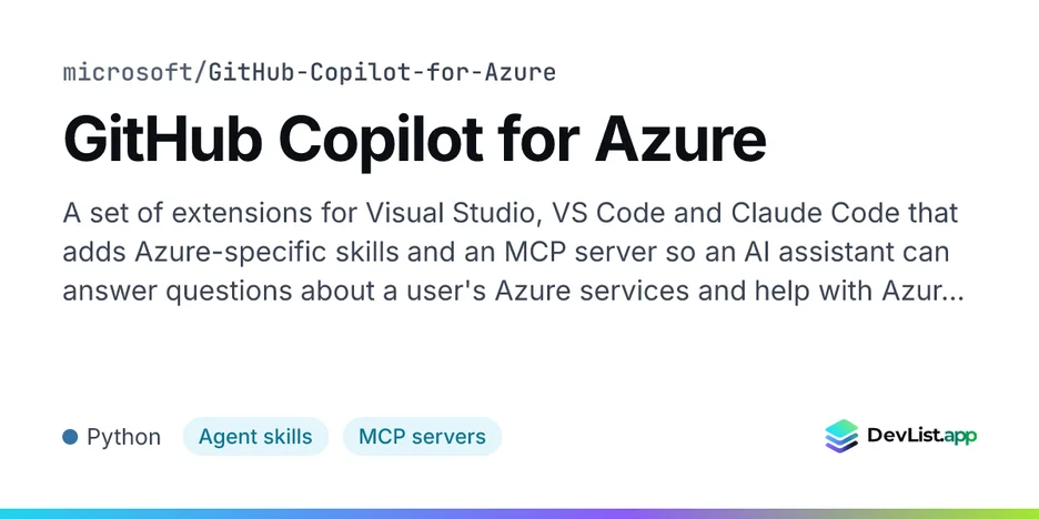 GitHub Copilot for Azure