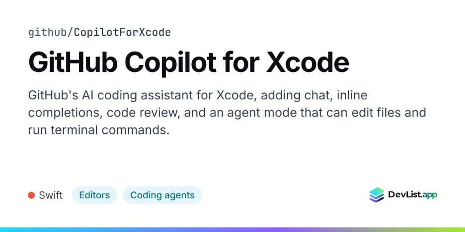 GitHub Copilot for Xcode